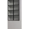 VTwonen 4-Deurs Vitrinekast Basic - Grenen - Mist - 230x101x40 -Meubilair Verkoop 49babf8699674686a34e0266ededade9