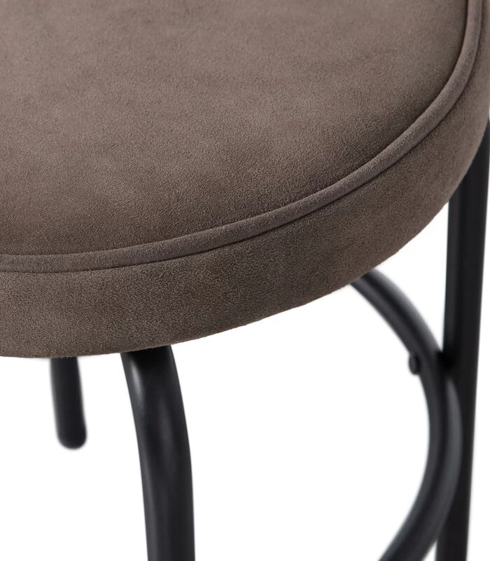 Exclusive Tris Kruk - Leer - Zwart/ Bruin - 45x38x38 6 Exclusive Tris Kruk - Leer - Zwart/ Bruin - 45x38x38 - Afbeelding 4