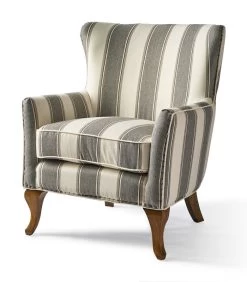 Cavendish Armchair Grey Stripe -Meubilair Verkoop 4b81e740937e42f3a1fb34fbd9e8208f