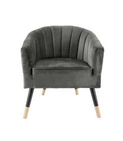 Leitmotiv Stoel Royal - Velvet Taupe Groen - 70x71x80cm