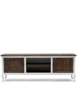 Driftwood Flatscreen Sidetable 180 - Gerecycled Iepenhout, Populierenhout - 180.0x45.0x65.0 Cm