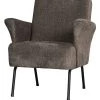 BePureHome Muse Fauteuil - Polyester - Grijs/Bruin - 77x73x70 -Meubilair Verkoop 51e40d282d11449bb76048378706a3ce