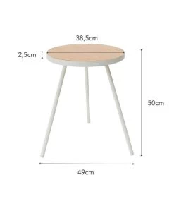 Yamazaki Round Side Table - Tower - White -Meubilair Verkoop 520ebfacf0dc45269029056200d06fe9