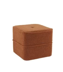 Poef Kiki - Oranje - 40x40x35cm