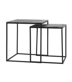 Bijzettafel Banos - Antiek Lood - 44.5x44.5x50.5cm