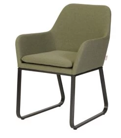 Fauteuil Buiten Plaza - Aluminium - Groen - Set Van 2