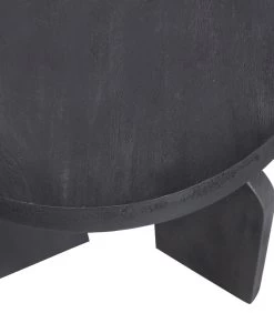 Mori Bijzettafel - Mangohout - Zwart - 51x45x45 -Meubilair Verkoop 5a7bd29c2d104c2d9ae04678af9fd23b