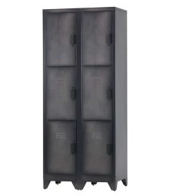 WOOOD Cas Lockerkast 3-Deurs - Metaal - Zwart - Set Van 2 -Meubilair Verkoop 5afba9495be543e89444afdce9de98b8