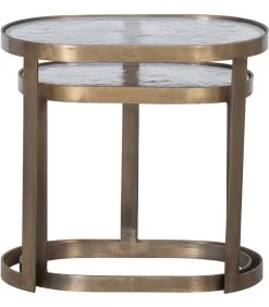 BePureHome Clean Bijzettafels - Metaal/Glas - Brass - Set Van 2 -Meubilair Verkoop 5c6da748ba9043f5b0ab1ebe632bef6d