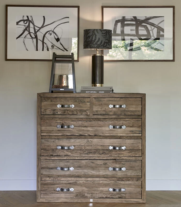 Ladekast Hout - Connaught Chest Of Drawers XL - Bruin 3 Ladekast Hout - Connaught Chest Of Drawers XL - Bruin - Afbeelding 2