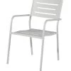 Tuinstoel Met Armleuning - Aluminium - Wit - 85x56x53 -Meubilair Verkoop 60840abdd93e4334ac323d731a81360a