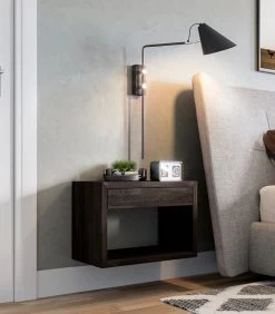 Zwevend Nachtkastje HUGO Met Brede Lade In Berkenhout -Meubilair Verkoop 613a667ddebd467bb0480b33ace88ce2