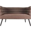 Leitmotiv Bank Explicit - Suede Look Chocolade Bruin - 128x71x74cm -Meubilair Verkoop 6152371d53294e549ad2ef25bc73b4fd