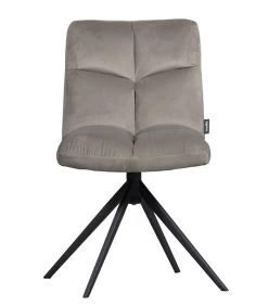 Exclusive Vinny Draaibare Eetkamerstoel - Velvet - Sepia - 80x48x45 -Meubilair Verkoop 62ee1d7eff774edb8e9e132d1f4a21dd