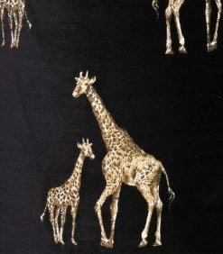 XL Poef Met Goud Geborduurde Giraffen -Meubilair Verkoop 639701be7c884483a02d861525cd9602