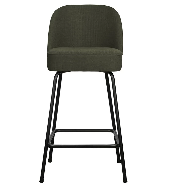 BePureHome Barstoel Vogue - Geweven Stof - Warm Groen - 89x50x55 3 BePureHome Barstoel Vogue - Geweven Stof - Warm Groen - 89x50x55