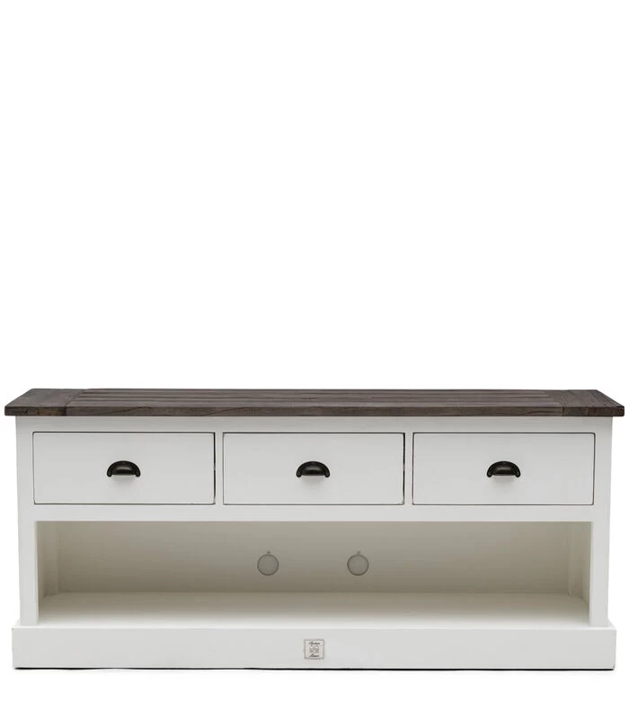 TV Kast Meubel - Newport Flatscreen Dresser - 150x45 Cm - Wit 3 TV Kast Meubel - Newport Flatscreen Dresser - 150x45 Cm - Wit