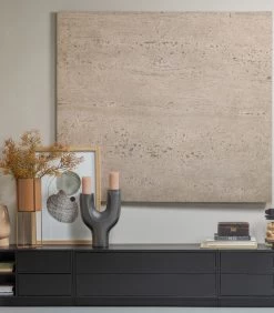 Exclusive Finca Tv Meubel Rond Rechts - Zwart - 40x78x40 -Meubilair Verkoop 6454fd04591f4e7099412345770d7538