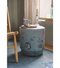 Pip Studio Poef Fleur Grandeur Medium - Groen - 45x40x40 -Meubilair Verkoop 64d87ec4a38046b1a13f7b2e2737819d