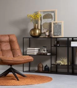 WOOOD Jouke Draaifauteuil - Kunstleer - Cognac - 97x70x85 6 WOOOD Jouke Draaifauteuil - Kunstleer - Cognac - 97x70x85 -Meubilair Verkoop 66181d2be0ed4aa4997d78978da63e84