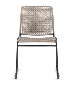 Tuinstoelen Stapelbaar - Portofino Outdoor Stackable Dining Chair - Naturel Beige