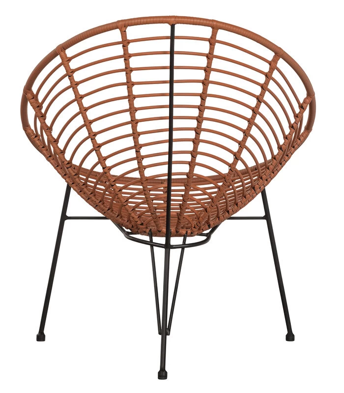 WOOOD Loungestoel Buiten Jane - PE/Metaal - Terra - 88x72x81 6 WOOOD Loungestoel Buiten Jane - PE/Metaal - Terra - 88x72x81 - Afbeelding 4