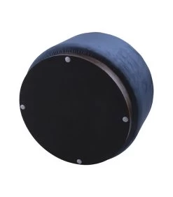 Leitmotiv Poef W. Wood Rim - Velvet Jeans Blauw - Large - 50x30cm -Meubilair Verkoop 6cb66e51832d4d27b693f8e186a50aa6