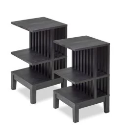 2 X Nachtkastje CELINE In Berkenhout