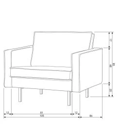 BePureHome Rodeo Fauteuil - Velvet - Antraciet - 85x105x86 -Meubilair Verkoop 6eabab5838824106af82135efa02ba55 2