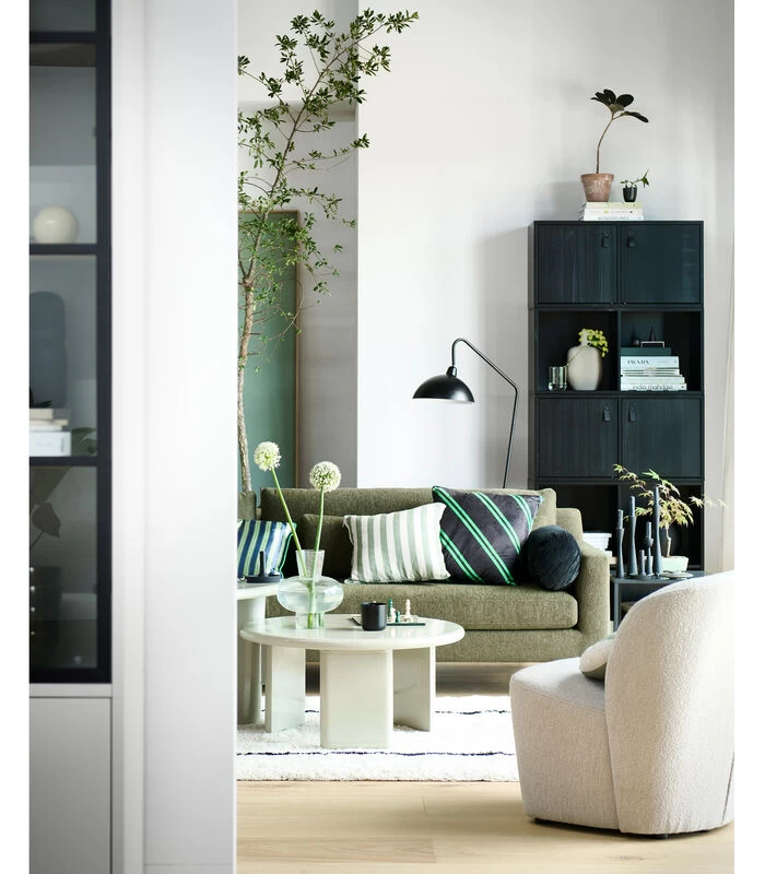 VTwonen Lower Case 4 Vakken - Grenen - Zwart - 81x81x35 4 VTwonen Lower Case 4 Vakken - Grenen - Zwart - 81x81x35 - Afbeelding 2