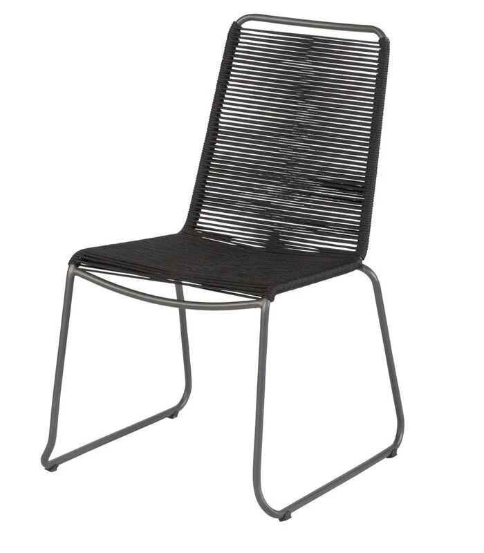 Tuinstoel Slimm - Metaal - Zwart - 88x62x52 3 Tuinstoel Slimm - Metaal - Zwart - 88x62x52