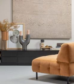 Exclusive Finca Tv Meubel Rond Links - Zwart - 40x78x40 -Meubilair Verkoop 72132438794d46d39a02744e35f7f7a6