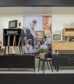 Exclusive James Kastje - Grenen - Zwart/Noten - 83x60x44 -Meubilair Verkoop 72491cb8cf9f46e49fa176c0fd71217e