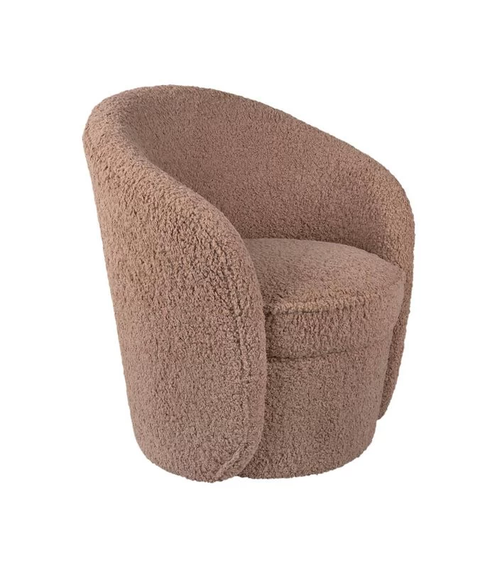 Leitmotiv Stoel Cuddly - Bruin - 70x73x82 Cm 6 Leitmotiv Stoel Cuddly - Bruin - 70x73x82 Cm - Afbeelding 4