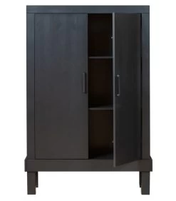 Bonk Dichte Kast - Grenen - Zwart - 160x103x37 -Meubilair Verkoop 76b8b2886d6945319862dfb4a8eac8dd
