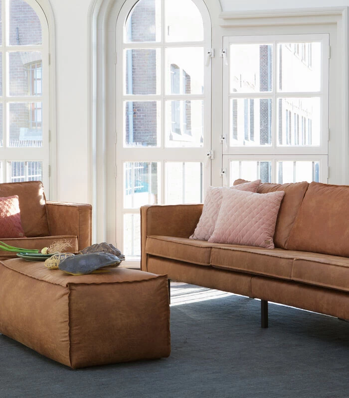 BePureHome Rodeo Fauteuil - Recycle Leer - Cognac - 85x105x86 4 BePureHome Rodeo Fauteuil - Recycle Leer - Cognac - 85x105x86 - Afbeelding 2