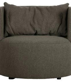 VTwonen Explore Fauteuil - Boucle - Bruin - 81x96x92