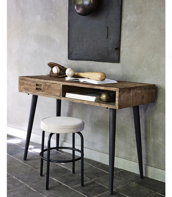 Exclusive Tris Kruk - Leer - Zwart/ Zand - 45x38x38 5 Exclusive Tris Kruk - Leer - Zwart/ Zand - 45x38x38 - Afbeelding 3