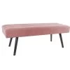 Leitmotiv Bank Explicit - Suede Look Roze - 121x41x43cm -Meubilair Verkoop 7aca2e50b123460faa738a2668d33551