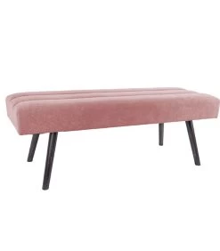 Leitmotiv Bank Explicit - Suede Look Roze - 121x41x43cm