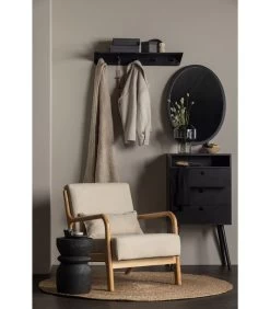 WOOOD Mark Fauteuil - Stof - Naturel - 75x67x82 -Meubilair Verkoop 7c189f090e9f440d86a4d2dc7d9df93a