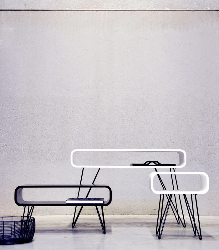 Metro Coffee Tafel Zwart/ Zwarte Poten 4 Metro Coffee Tafel Zwart/ Zwarte Poten - Afbeelding 2