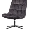 WOOOD Job Draaifauteuil - Velvet - Antraciet - 101x70x85 -Meubilair Verkoop 7f406950f53a46d39abbe50b7838dc31