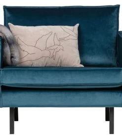 BePureHome Rodeo Fauteuil - Velvet - Blue - 85x105x86 -Meubilair Verkoop 827cafc0a25b4e1a9ffb925cbe7fa410