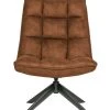 WOOOD Jouke Draaifauteuil - Kunstleer - Cognac - 97x70x85 -Meubilair Verkoop 84e88971fd374183bd804277f3145179