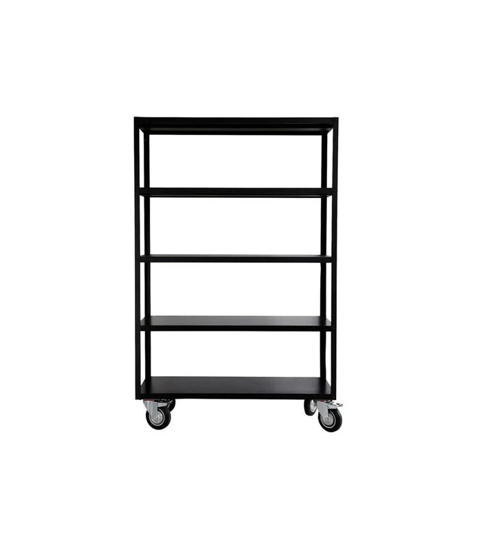 House Doctor Rek Met 4 Wielen, Trolley, Mat Zwart 3 House Doctor Rek Met 4 Wielen, Trolley, Mat Zwart