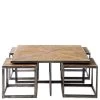 Salontafel Industrieel - Le Bar American Table - Set Van 5 Stuks - Grijs -Meubilair Verkoop 87478be5ef0d45cda68d28052242093e