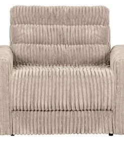 BePureHome Date Fauteuil - Grove Ribstof - Naturel - 78x103x99