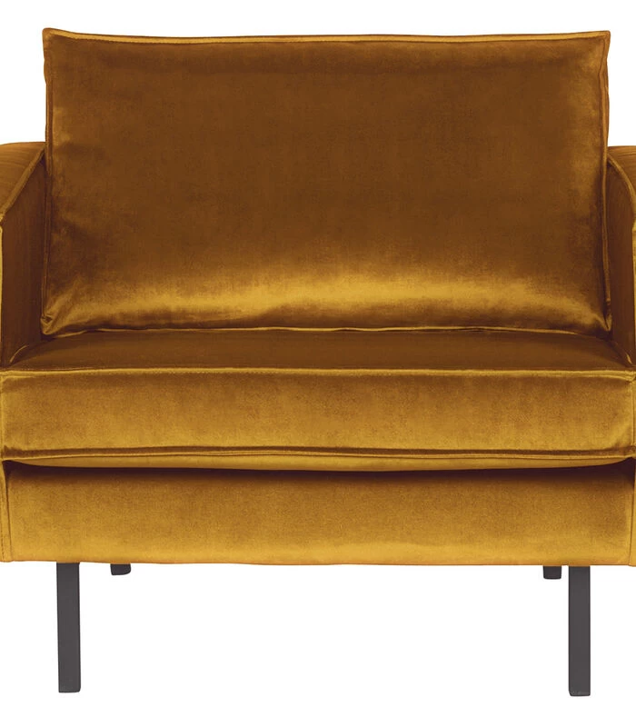BePureHome Rodeo Fauteuil - Velvet - Oker - 85x105x86 2 BePureHome Rodeo Fauteuil - Velvet - Oker - 85x105x86