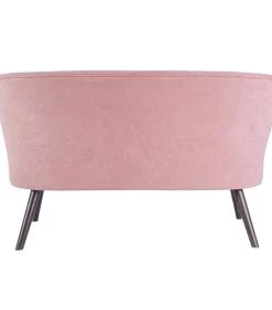 Leitmotiv Bank Explicit - Suede Look Roze - 128x71x74cm -Meubilair Verkoop 8cd6f1f30be8416285371decf8b5642a